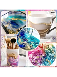 Alcoholic Metallic Pigment Ink Set Of 12 Pieces