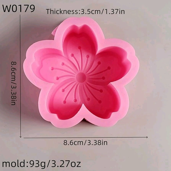 Candle big Flower Mold 