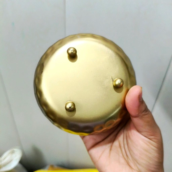 Metal Hammered Urli Combo Of 12 Pcs 