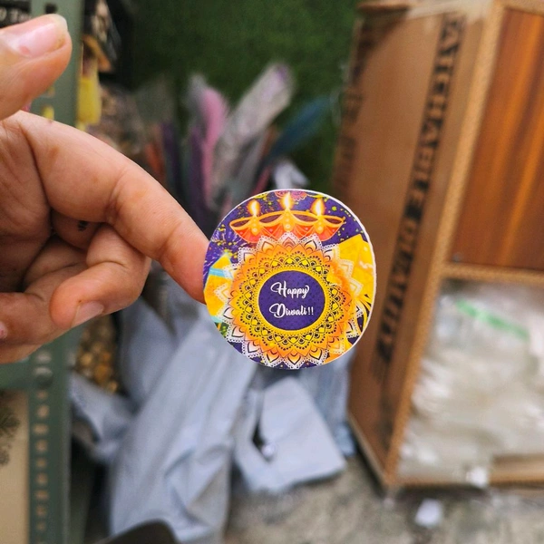 Diwali Packing Sticker Sheet 2" Set Of 48 Stickers 