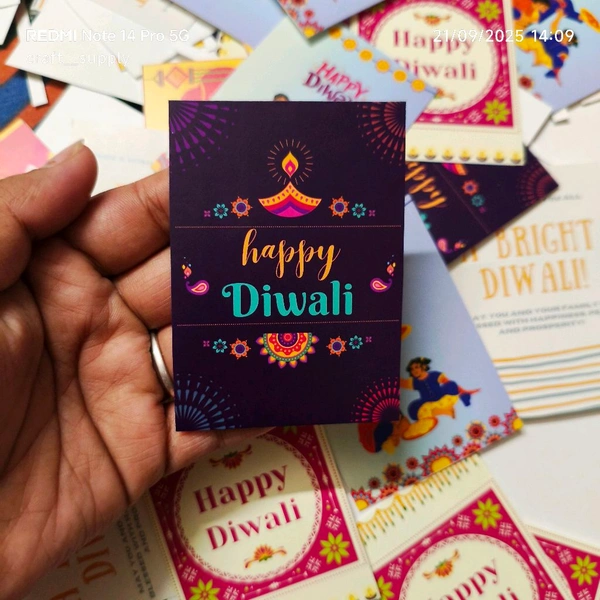 Diwali Greeting Cards Set Of 30 Cards 