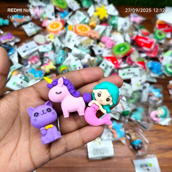 Electric Eraser For Kids 10 Pc Pack Mix 