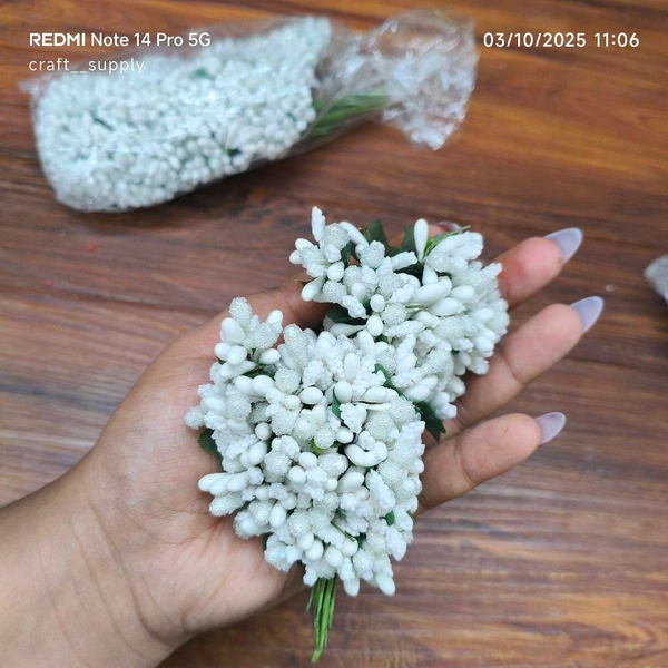 Pollen Bunch Of 12 (144 Pc) White 