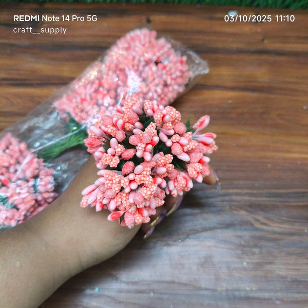 Pollen Bunch Of 12 (144 Pc) Light  Pink 