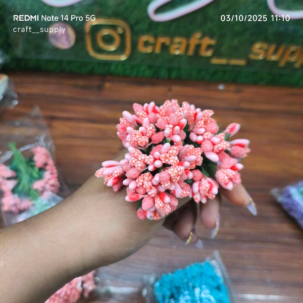 Pollen Bunch Of 12 (144 Pc) Light  Pink 