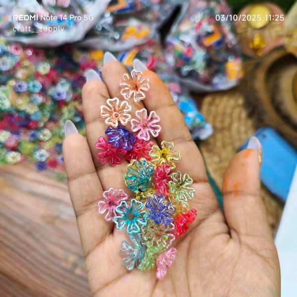 Foiled Flowers 25 Grms Small 