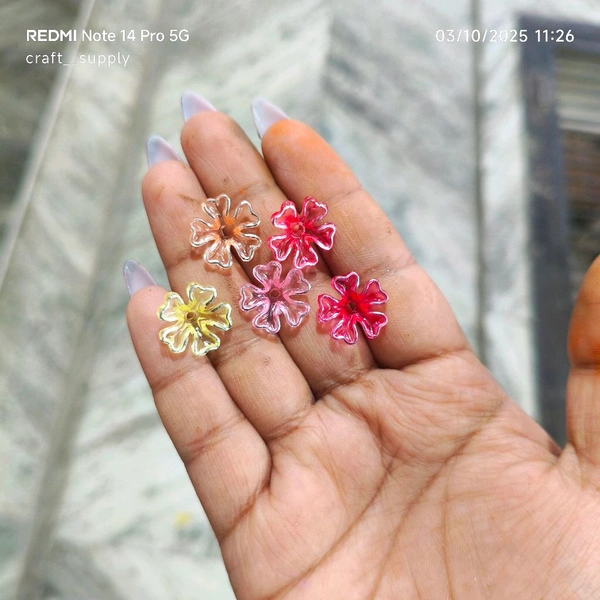 Foiled Flowers 25 Grms Small 