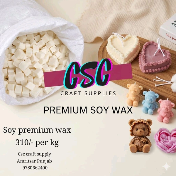 Soy Wax Soft 1kg ( Molds And Jars ) 