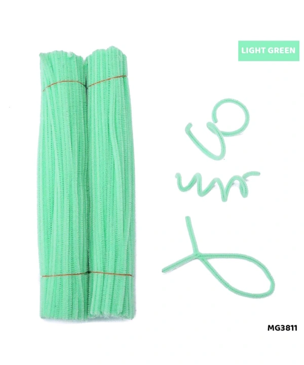 Pipe Cleaner Pack Of 100  Light Green