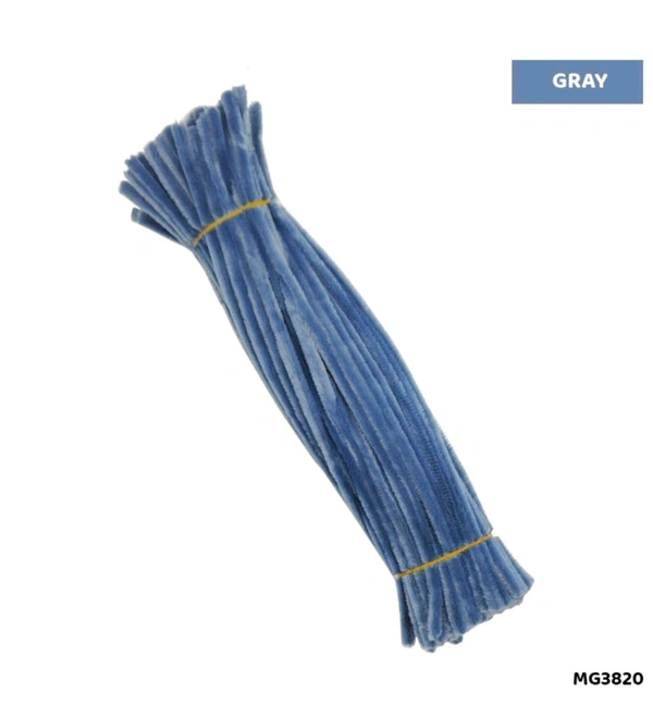 Pipe Cleaner Pack Of 100  Gray