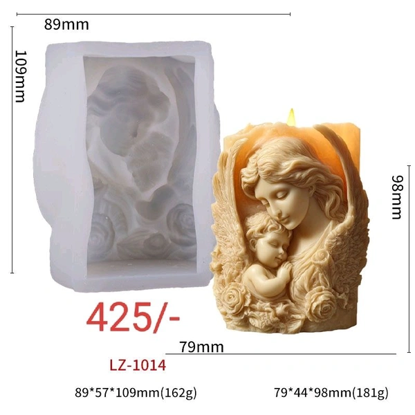 Christmas Candle Mold Lz 1014