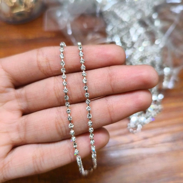 Silver  Daimond Chain (10 Mtr