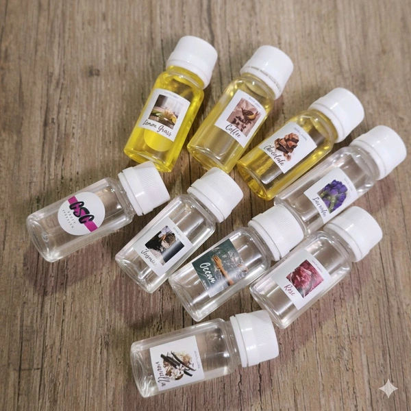 Candle Fragrance Kit Pack Of 10 Bottles (8 Diffrent+2 Repeat)