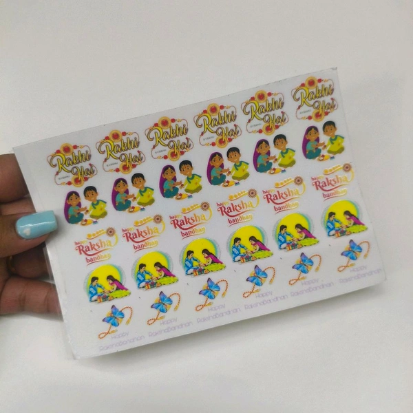 Rakhi Uv DTF Sticker Sheet Size a6 