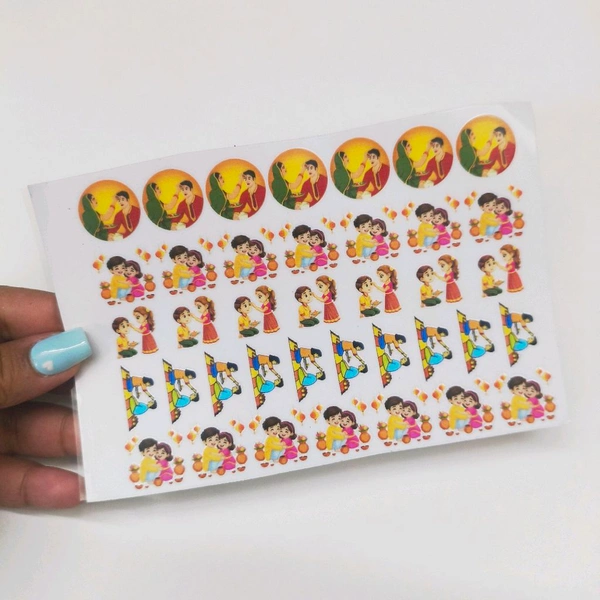 Rakhi Uv DTF Sticker Sheet Size a6 