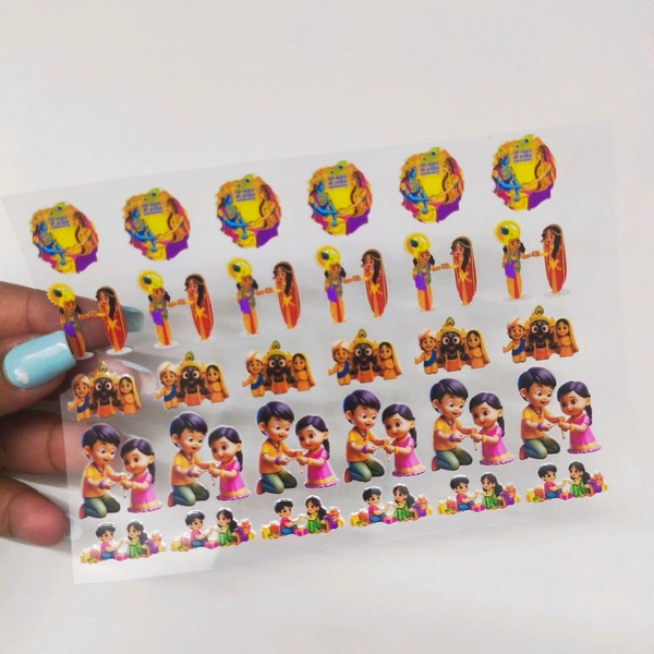 Rakhi Uv DTF Sticker Sheet Size a6 