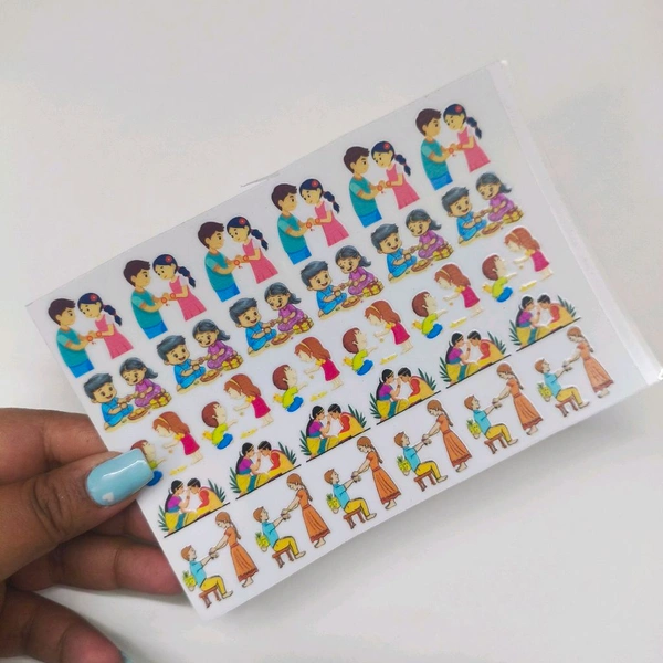 Rakhi Uv DTF Sticker Sheet Size a6 