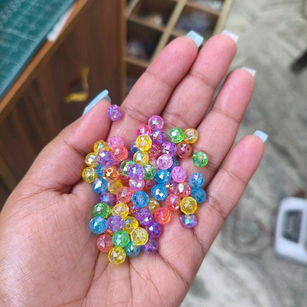 Rakhi Beads , Rakhi Making Beads And Moti , Pendent , Bracelet Making Beads 25 Grms Multi 