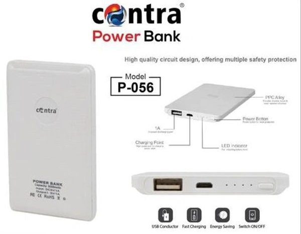 * 5000 mAh Power Banks* All Smart Phones Fast ChargingCharging - Free Size