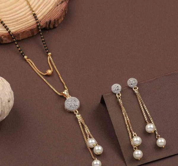 Women's Gold Plated Brass Mangalsutra - Free Size