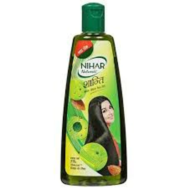 MARICO Nihar Shanti Amla & Badam Hair Oil, For Black, Silky & Stronger Hair, 500 ml Colgate 20 Rs Free