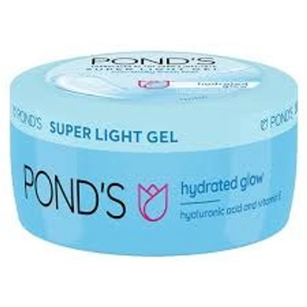 PONDS POND's Super Light Gel Moisturiser β With Hyaluronic Acid & Vitamin E, For Glowing Skin, 50 ml