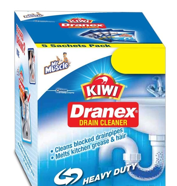 KIWIDranex Drain Cleaner - 50G Pouch (Pack Of 6)