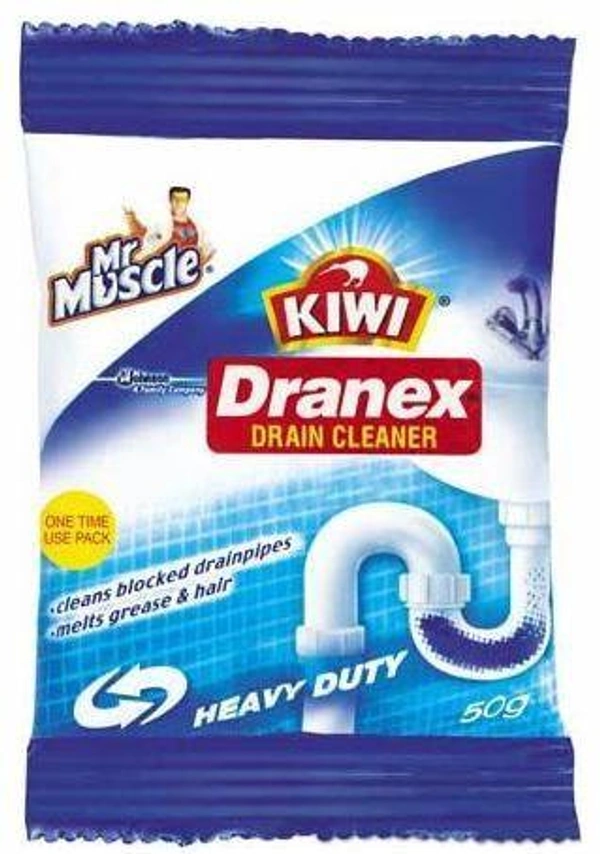 KIWIDranex Drain Cleaner - 50G Pouch (Pack Of 6)