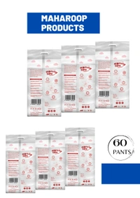 Mommy Care Extra Dry Baby Pants Diaper, Medium (M) Size, 60 Count, Super Absorbent Core Up To 12 Hrs. Protection, Soft Elastic Waist Grip & Wetness Indicator, Pack Of 6, Upto 12kg. - Medium (M)