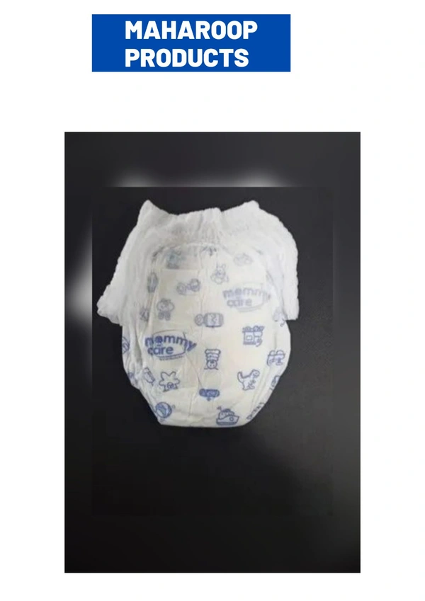 Mommy Care Extra Dry Baby Pants Diaper, Medium (M) Size, 60 Count, Super Absorbent Core Up To 12 Hrs. Protection, Soft Elastic Waist Grip & Wetness Indicator, Pack Of 6, Upto 12kg. - Medium (M)