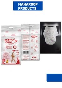 Mommy Care Baby Diaper Pants Large (L) Size, 9-14 Kgs With ADL Technology - 40 Count - 12 Hours Protection . Pack Of 4. - Large (L)