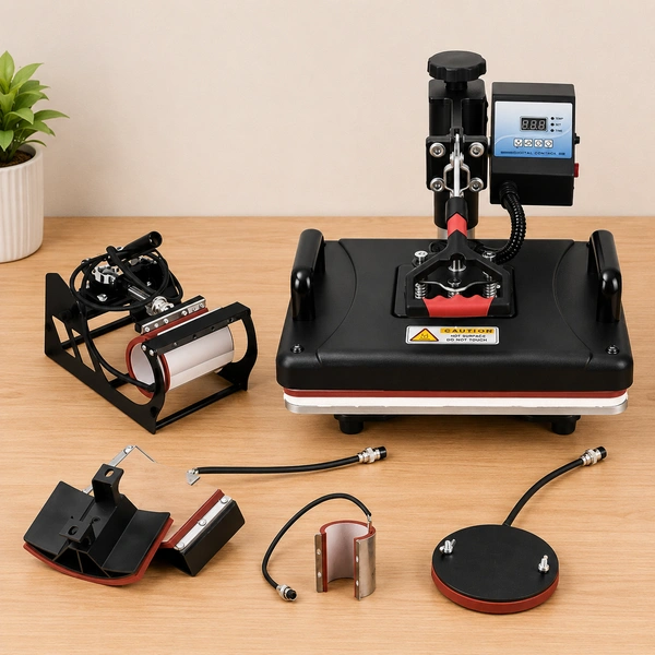 5 in 1 Heat Press Combo Machine for Sublimation Printing & Personalized Gifts - Machine Only