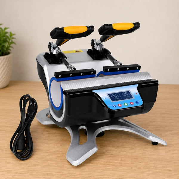 Dual Mug Heat Press Machine for Sublimation Mug Printing Business - Machine Only