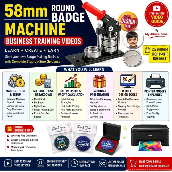 58mm Round Badge Machine - Business Information