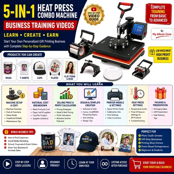 5-in-1 Heat Press Combo Machine