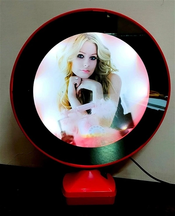 Small - Round Red Magic Mirror