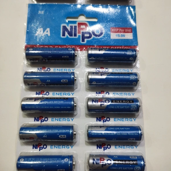 Nippo Blue AA- Mrp 10, Price 6.5/Pcs  [Pack Of 20 Pcs]