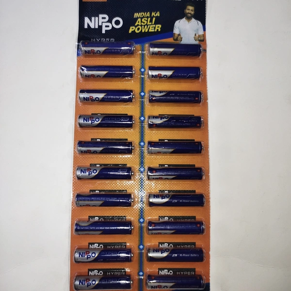 Nippo AAA Blue- Mrp 12, Price 6.5/Pcs  [Pack Of 20 Pcs]