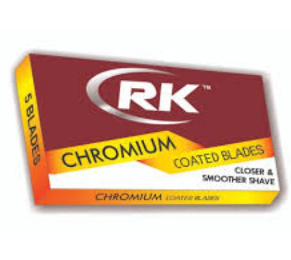 Rk Blade Chromium- Mrp 2, Price1.2/Pcs  [Pack Of 50 ] - saloon pack