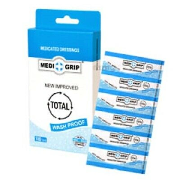 Medigrip Bandage Waterproof- Mrp 2, Price 0.7/Pcs [Pack Of 100]