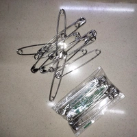 Silky Steel Safety Pins, Saree Pin- Price 5/set(10pin= 1set) [Pack of 36set]