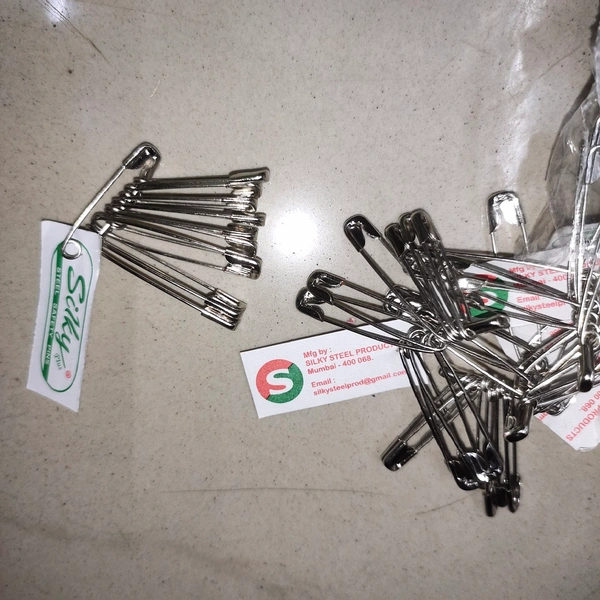 Silky Steel Safety Pins small- Price1.5/set (10pin=1set) [Pack of 100set]