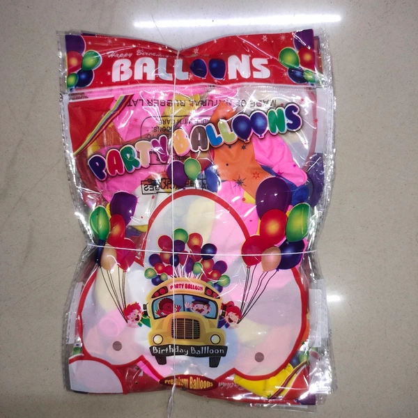 Party Balloon Small Pack- Price  12/Pkt  [Pack Of 12 ]