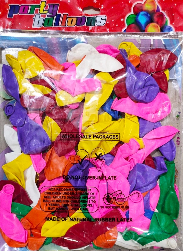 Party Balloon- Price .50/Pcs [Pack Of 90 ]