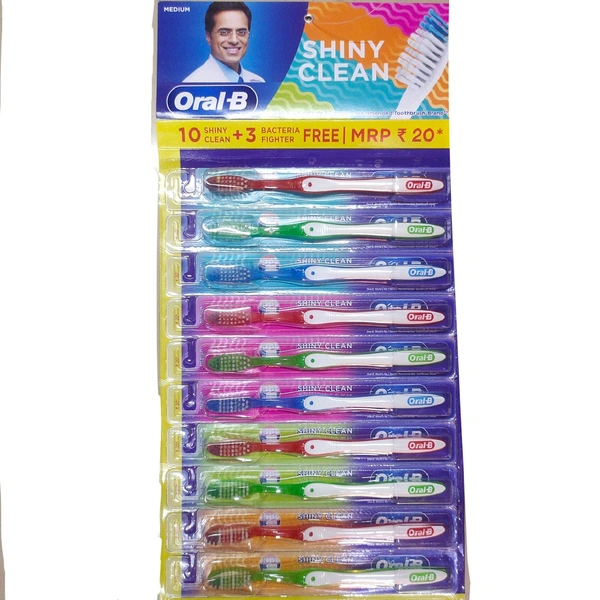 Oralb Shiny Clean 11+2- Mrp 20 Price12.72 [Pack Of 11+2 PCS]