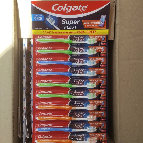 Colgate Super Flexi 11+2- Mrp 20, Price 12.72/Pcs [Pack Of 11+2]