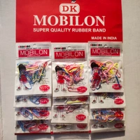 Mobilon Hair Rubber Band- Mrp10, Price4/pcs [Pack of 12pcs] - Multi Colour