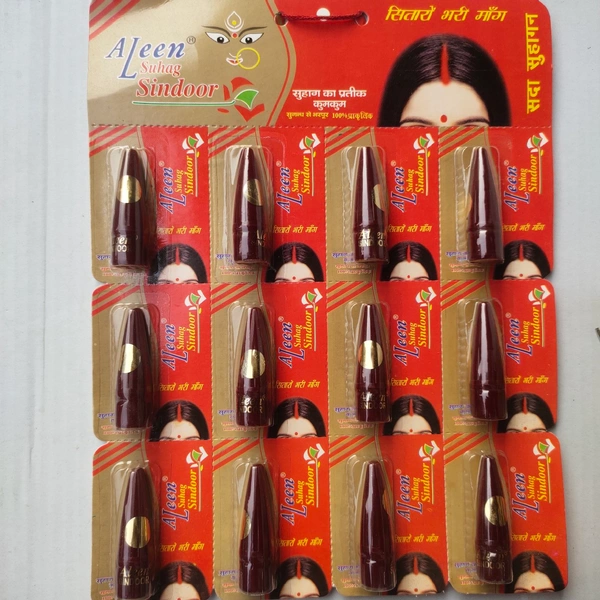 Aleen Sindoor Folder- Mrp 10, Price 5/pcs [Pack Of 12]
