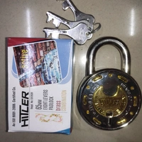 Hitler Active Brass Combination Double Locking System Eight Lever Padlock With 3 Keys Size 65mm