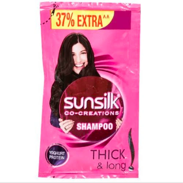 Sunsilk Shampoo Sachet- Mrp 1, Price 0.82/Pcs [Pack Of 16] - Thick & Long